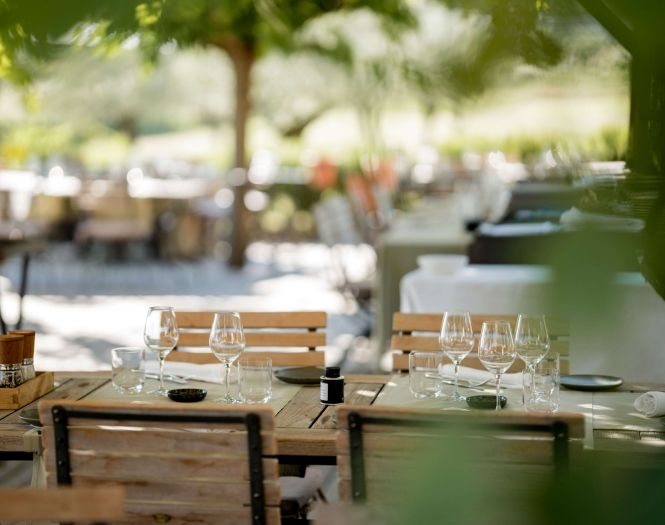 les-vignes-et-son-jardin traditional restaurant in Gargas, 5 star luxury hotel coquillade provence in Luberon