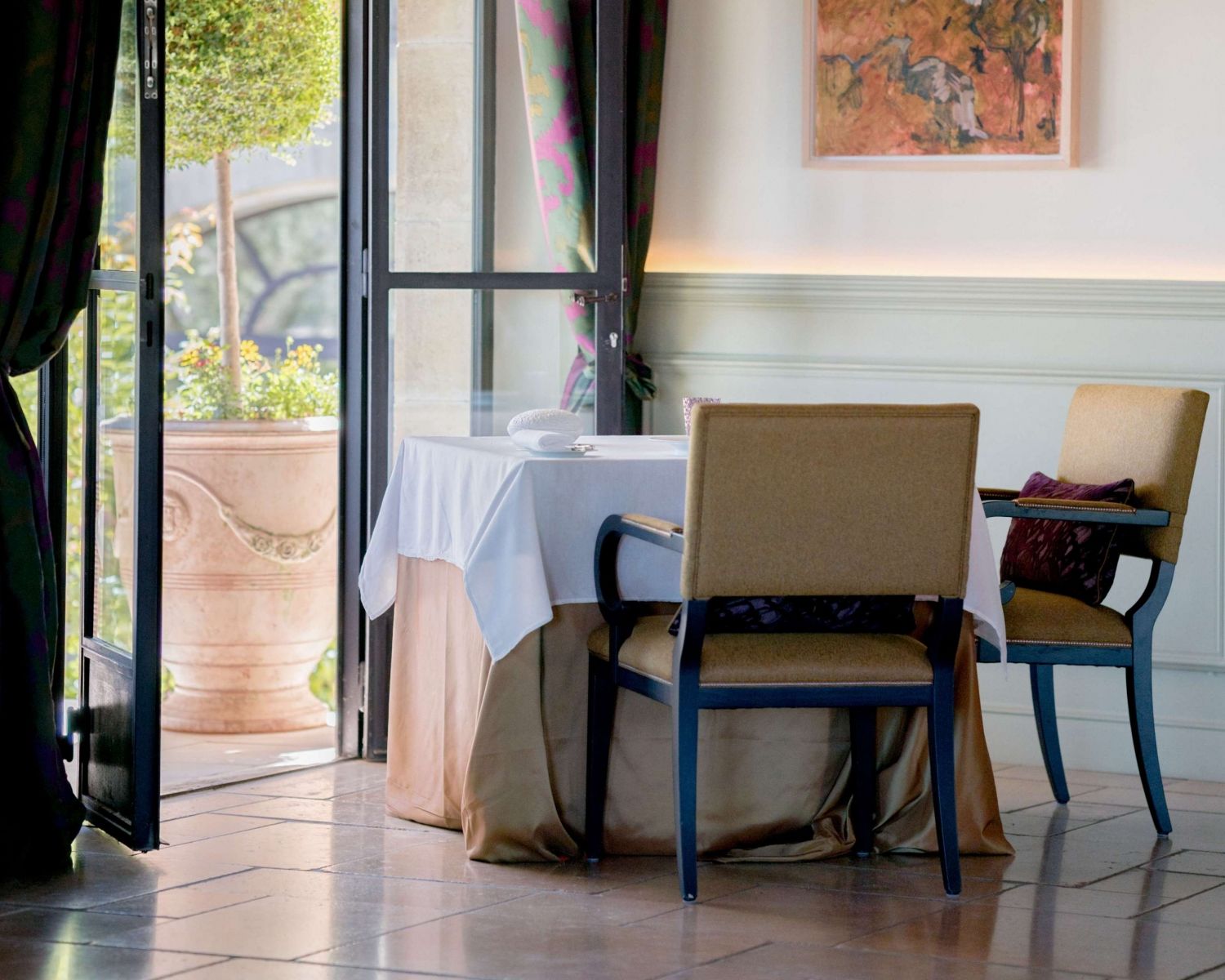restaurant gastronomique avelan, hôtel Coquillade Provence 5 étoiles dans le Luberon, Gargas